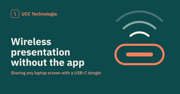 USB-C dongle wireless presentation without an app