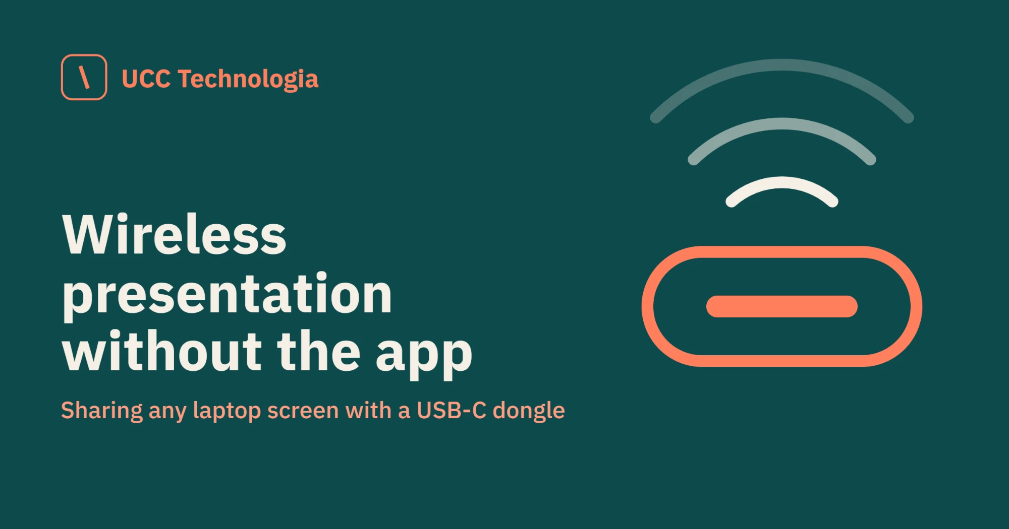 USB-C dongle wireless presentation without an app