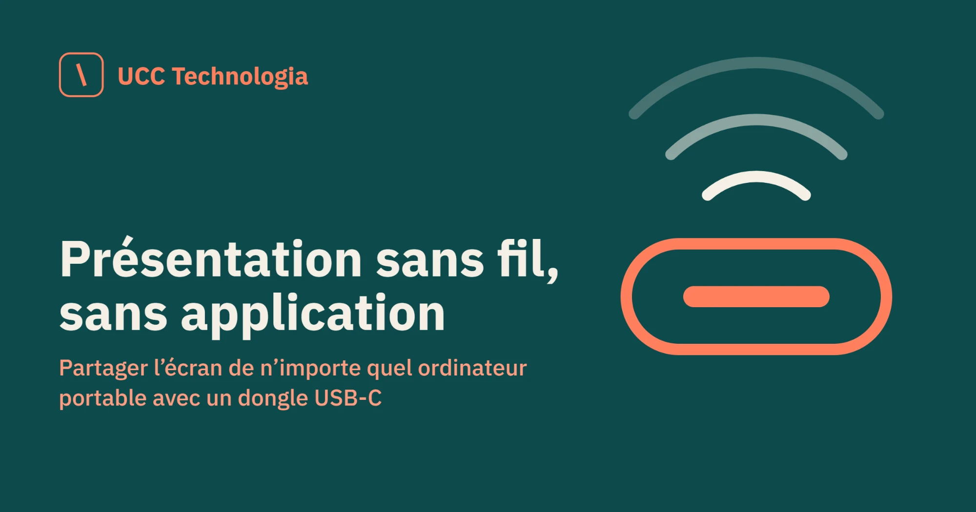Presentation sans fil avec un dongle USB-C